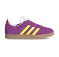 Adidas Gazelle Sneakers in Purple and Yellow with Gum Soles