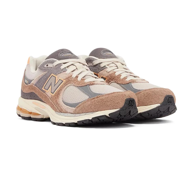 New Balance 2002R Sneakers in Tan, Grey and Cream