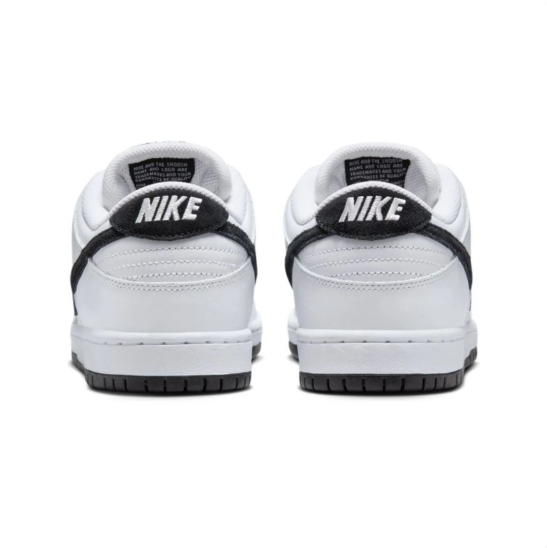Nike SB Dunk Low Pro Sneakers in White and Black