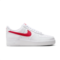 Nike Air Force 1 Low Sneakers in White with Red Swooshes
