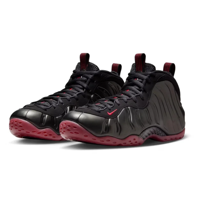 Nike Air Foamposite One Sneakers in Black and Burgundy