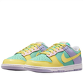 Nike Dunk Low Sneakers in Pastel Mint, Yellow, Lavender and Pink