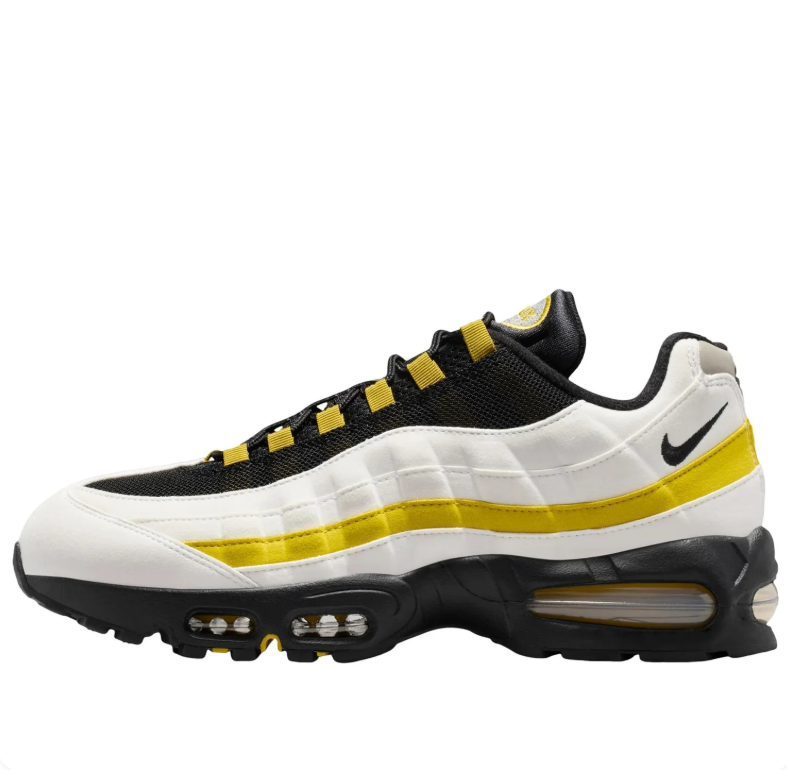 Nike Air Max 95 Sneakers in White, Black and Yellow