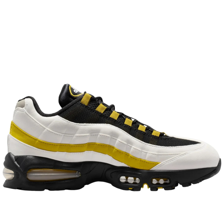 Nike Air Max 95 Sneakers in White, Black and Yellow