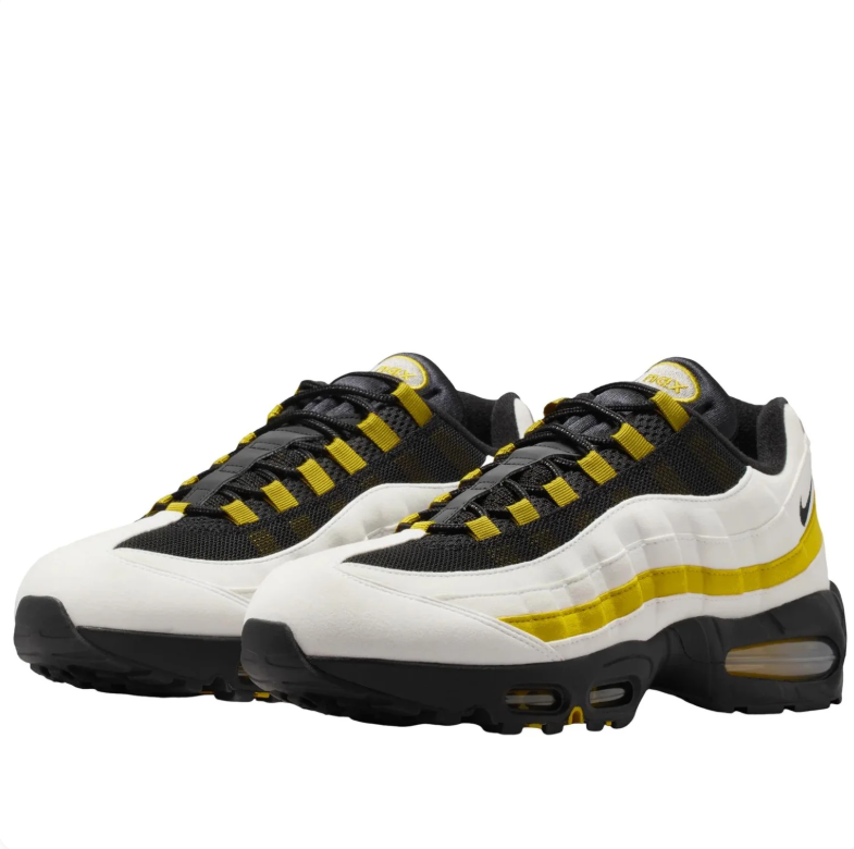 Nike Air Max 95 Sneakers in White, Black and Yellow