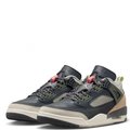 Air Jordan Spizike Low Sneakers in Black, Olive and Tan with Coral Accents