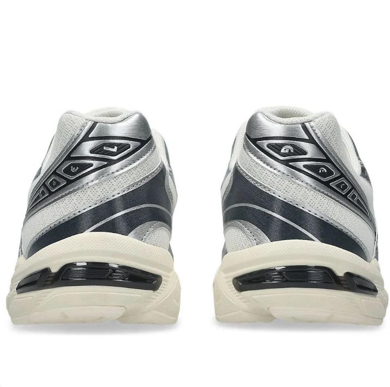 ASICS Sneakers in Silver and White with Black and Cream Accents