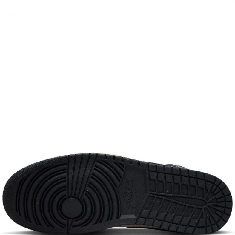 Air Jordan 1 Mid Sneakers in Black, Beige & Olive