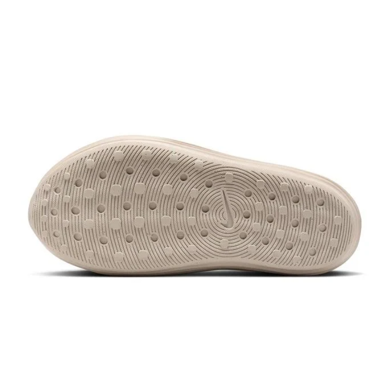 Nike Slip-On Clogs in Sand Beige with Sculpted Wave Detailing