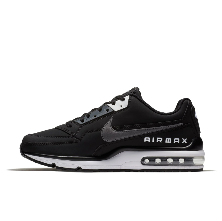Nike Air Max Low-Top Sneakers in Black, Grey & White