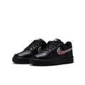 Nike Air Force 1 Low Sneakers in Black with Leopard-Print Swooshes
