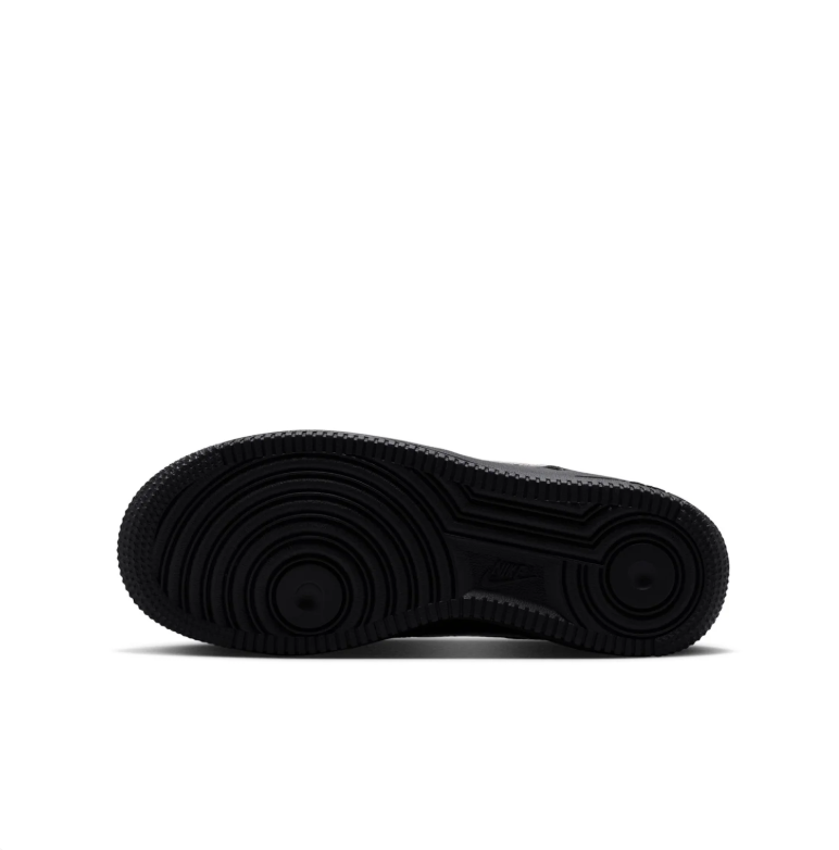 Nike Air Force 1 Low Sneakers in Black with Leopard-Print Swooshes