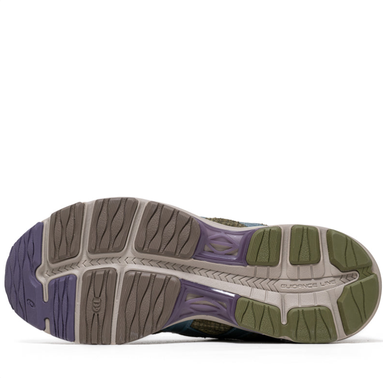 ASICS Low-Top Sneakers in Olive Green & Dusty Blue
